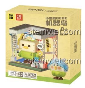 Hộp sản phẩm bộ lắp ghép Robot Chim Bebe TOP TOY 60035, chất lượng cao, an toàn cho trẻ 8 tuổi.