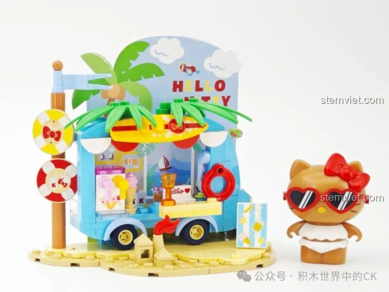 Túi mảnh ghép và hướng dẫn lắp ráp bộ Hello Kitty Lễ Hội Âm Nhạc TC2324.