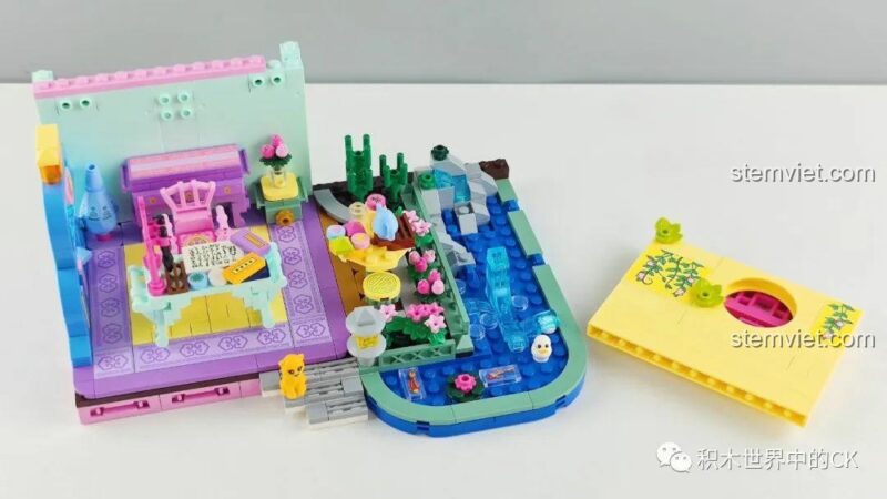 Keeppley bộ lắp ghép 33017, quá trình lắp ráp khuê các cổ trang
