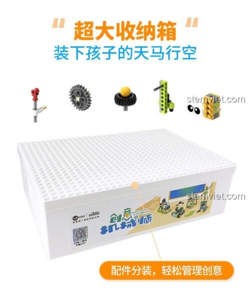 Hộp đựng đồ chơi lắp ráp Tudao TD-Box-CM, giúp bé trai 4 tuổi sắp xếp gọn gàng, phát triển tư duy.