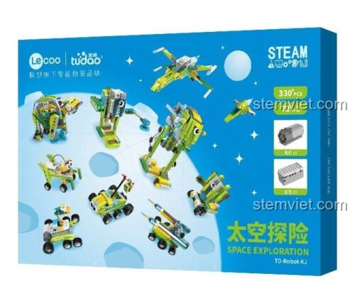 Bộ đồ chơi robot Tudao TD-Robot-KJ chủ đề khám phá không gian, tích hợp STEM và động cơ, phù hợp bé trai 6-12 tuổi, giá tiết kiệm.