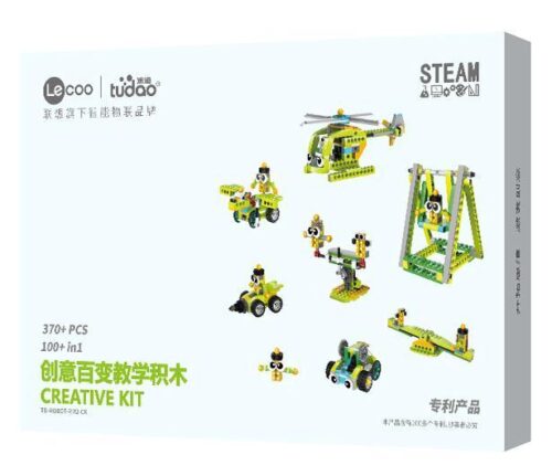 Hộp bộ đồ chơi lắp ráp giáo dục sáng tạo Tudao TD-ROBOT-RM2-CK 370 mảnh, phù hợp cho bé trai và bé gái 6 tuổi, giúp phát triển tư duy sáng tạo với giá tốt.