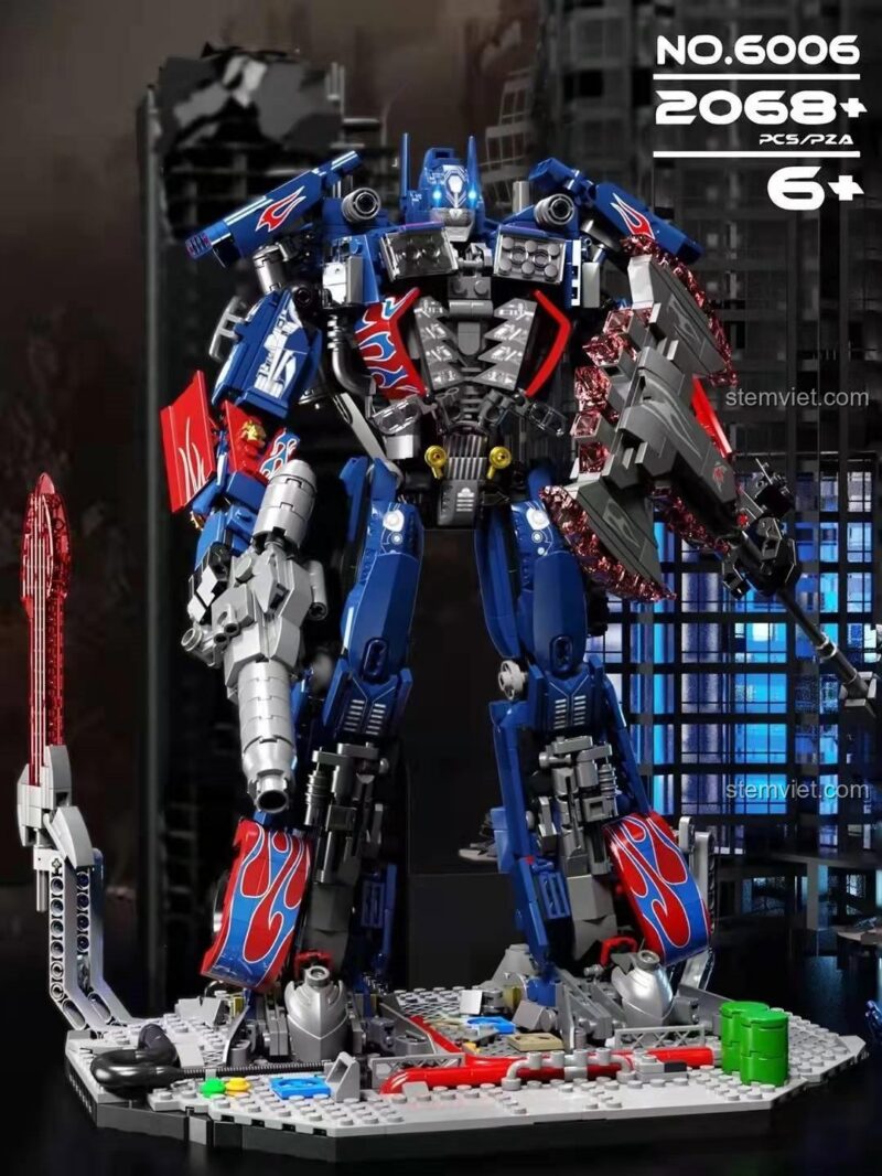Bộ xếp hình Thủ lĩnh Autobot Optimus Prime 6006 giá tốt, mô phỏng chi tiết nhân vật trong phim Transformers.
