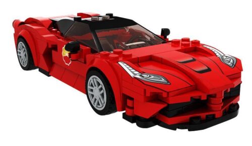 Bộ đồ chơi Ferrari LaFerrari Umile C3018, mô hình siêu xe thể thao đỏ rực 251 mảnh, phù hợp bé trai 6 tuổi, giá tốt.