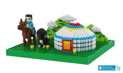 bộ lắp ghép Lều Mông Cổ UNK-MONGOLIA-01 cho bé trai 4 tuổi, mô hình văn hóa độc đáo giá rẻ