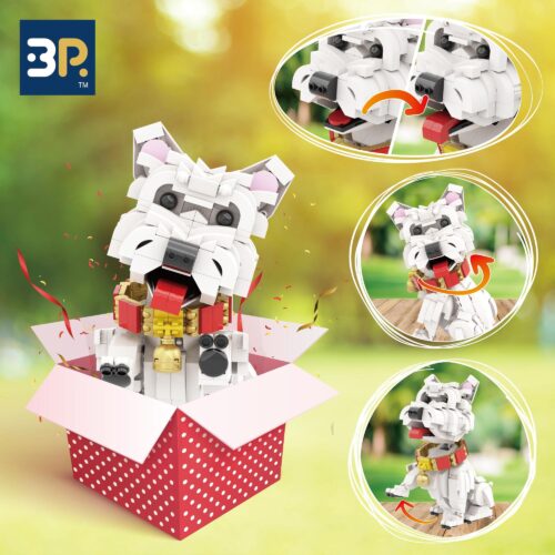 Chó Tây Phương Địa lắp ghép BR6003 của 万物可砌Brickable/BR