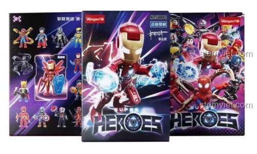 Đồ chơi mô hình Avengers Wangao 588001, bộ lắp ghép Siêu Anh Hùng, hộp nhỏ minifigure, quà tặng bé trai