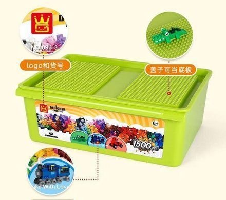 Hộp khối lắp ghép sáng tạo WANGE 093-3 1500 mảnh cho bé 6 tuổi, bộ đồ chơi lắp ráp cơ bản giá tốt