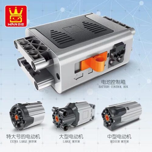 Bộ động cơ Technic WANGE 1501 gồm hộp pin, động cơ M, L, XL cho bé trai 6 tuổi, giá rẻ.