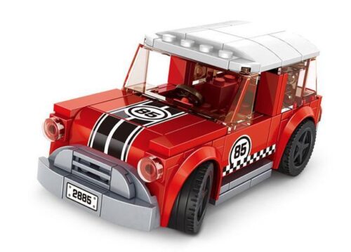 Bộ lắp ráp WANGE 2885 Xe MINI Cooper Đỏ, đồ chơi mô hình xe đua cho bé trai 6 tuổi, giá tốt, giúp phát triển tư duy sáng tạo.
