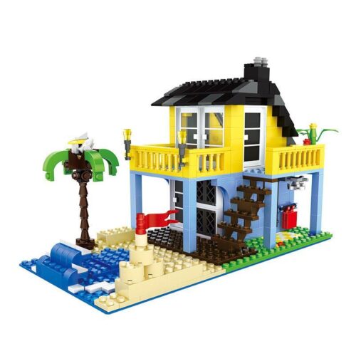 Bộ lắp ghép Nhà Nghỉ Dưỡng Ven Biển WANGE 3310 (386 mảnh) cho bé gái 6 tuổi, giá rẻ.