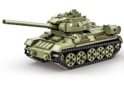 Bộ đồ chơi Xe Tăng T-34-85 WANGE 4514, mô hình xe tăng quân sự cho bé trai 6 tuổi, chất lượng cao, giá tốt.