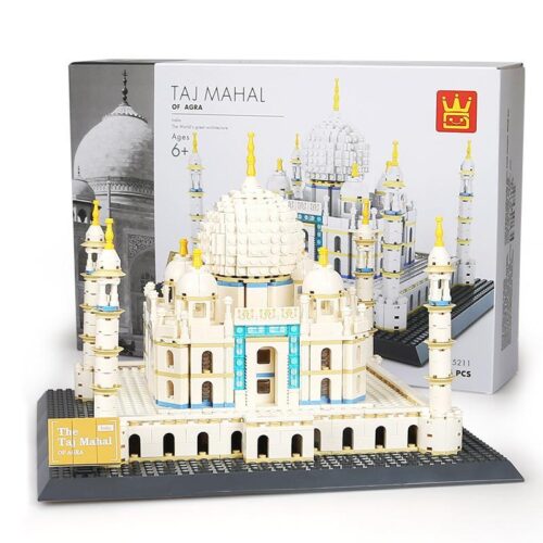 Bộ lắp ghép Mô hình Lăng Taj Mahal WANGE 5211 chất lượng cao, tái hiện di sản thế giới, phù hợp cho bé trai và bé gái 6 tuổi, giá tốt.