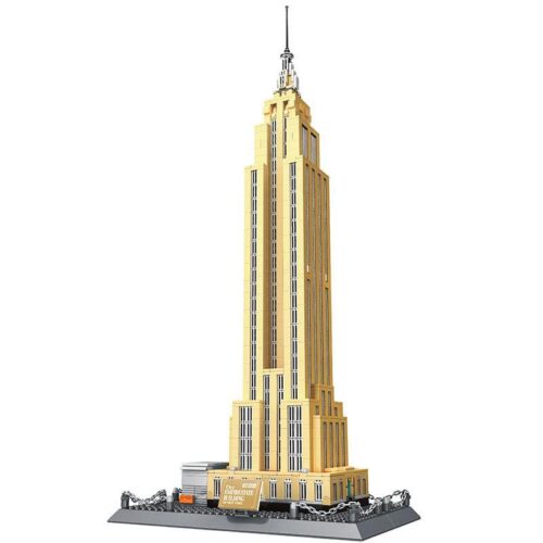 Bộ lắp ghép Tòa nhà Empire State Building Wange 5212 cao 59cm, đồ chơi mô hình kiến trúc biểu tượng New York, phù hợp bé trai bé gái 6 tuổi, giá tốt.