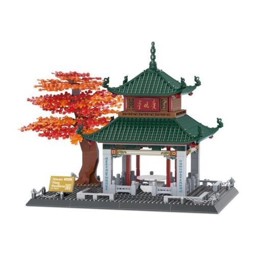 Bộ lắp ghép WANGE 5230 mô hình Ái Vãn Đình Trường Sa, một kiến trúc cổ Trung Hoa tinh xảo cho người chơi từ 12 tuổi.