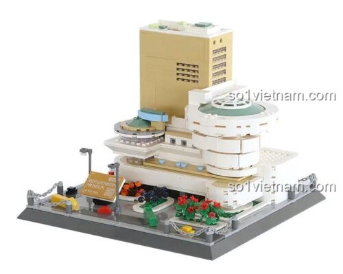 Bộ lắp ghép WANGE 5242 Bảo tàng Guggenheim New York với các chi tiết kiến trúc