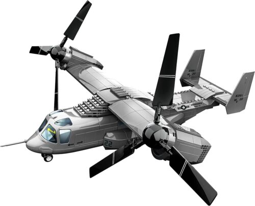 Bộ lắp ráp máy bay V-22 Osprey WANGE JX006 tỉ lệ 1:44, đồ chơi mô hình quân sự cho bé trai 6 tuổi giá rẻ.