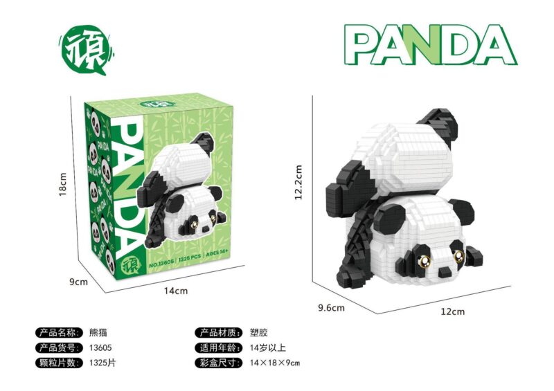 Bộ lắp ghép Mô hình Gấu Trúc Panda Wanpai 13605 khối siêu nhỏ Nanoblock đáng yêu, đồ chơi xếp hình cho thanh niên 14 tuổi trở lên, giá tốt.