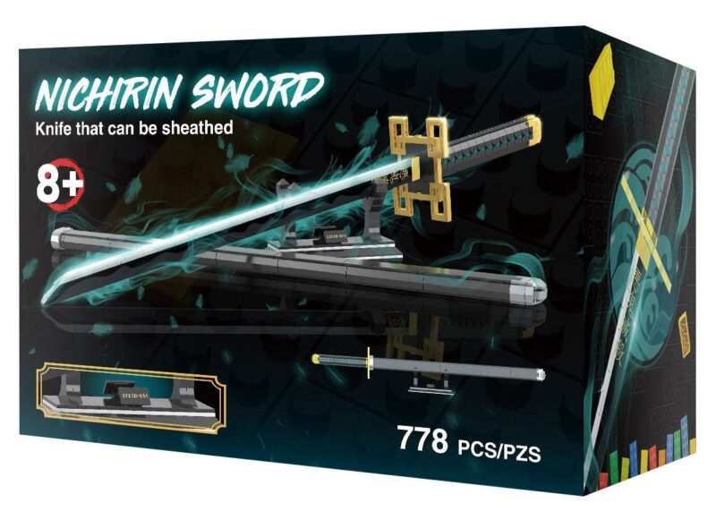 Hộp đồ chơi mô hình We Game Coming 66018 Thanh Nhật Luân Kiếm của Hà Trụ Tokito Muichiro cho con trai 8 tuổi.