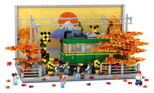 Bộ lắp ghép Wekki 506000 Đoàn tàu Kamakura cảnh mùa thu với 1921 mảnh, tái hiện ký ức thanh xuân, phù hợp cho con trai và con gái 6 tuổi trở lên, giá tốt.