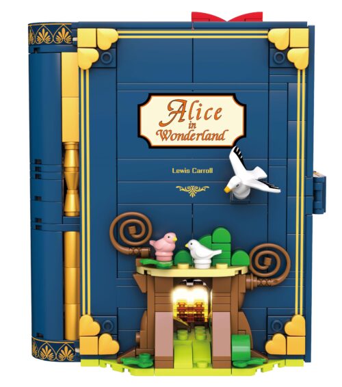 Bộ lắp ghép Alice ở xứ sở thần tiên Wekki 506172, mô hình sách mở ra cảnh quan 3D có đèn LED lung linh, đồ chơi lắp ráp chất lượng cao cấp cho bé gái 6 tuổi giá tốt.