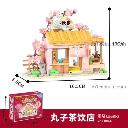 Kích thước mô hình Tiệm trà chanh Maruko Wekki 516405