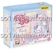 Hộp đồ chơi mô hình Wekki 516908 Túi xách lắp ráp hình mèo, quà tặng cho con gái.