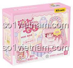 Hộp sản phẩm đồ chơi mô hình Wekki 516909 Túi Xách Mini Kẹo Ngọt Bobo, món quà sáng tạo cho con gái.
