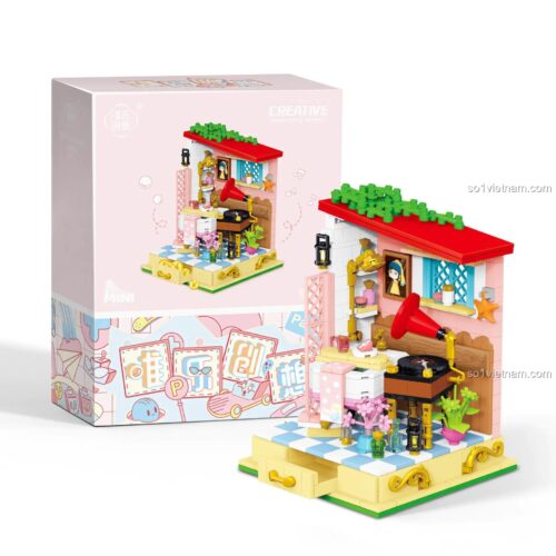 Bộ lắp ghép Phòng Tắm Ấm Cúng Thị Trấn Cổ Tích Wele Creative 2070, đồ chơi mô hình mini cho bé gái 6 tuổi, giá tốt