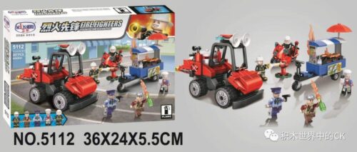 Hộp bộ đồ chơi xe cứu hỏa Winner 5112, bộ lắp ghép xe cứu hỏa đa năng với 267 mảnh ghép và 5 minifigures, phù hợp cho bé trai 6 tuổi, giá tốt.