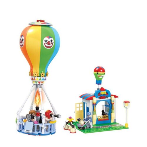 Bộ lắp ghép Khinh khí cầu Winner 7032 cho bé gái 6 tuổi, mô hình công viên giải trí rực rỡ màu sắc giá rẻ.
