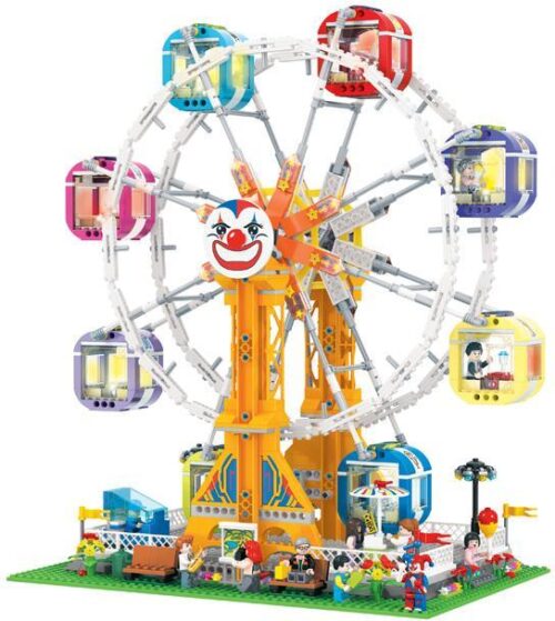 Mô hình đồ chơi lắp ghép Vòng Quay Mặt Trời Winner 7036 hoàn chỉnh với 11 minifigures, phù hợp cho bé trai và bé gái 6 tuổi, giá rẻ.