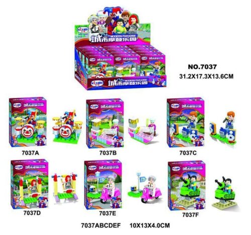 Winner 7037D City Modern Paradise bộ đồ chơi lắp ghép minifigure 6 mẫu