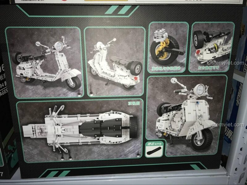 Các tính năng nổi bật của đồ chơi lắp ghép Mô hình Xe Tay Ga Winner 7067, mô hình xe scooter lắp ráp chi tiết cho bé trai 6 tuổi, giúp phát triển tư duy.