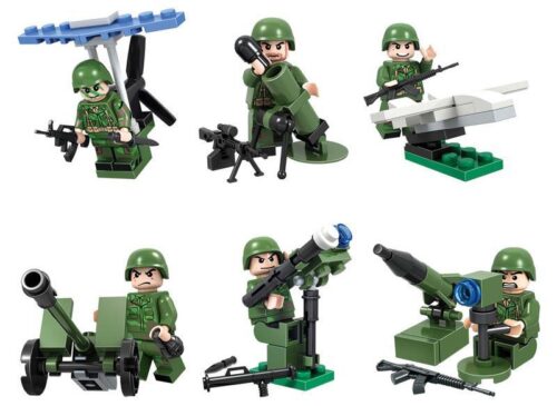 Bộ lắp ghép mô hình lính chiến đấu Winner 8013D với 6 nhân vật và vũ khí