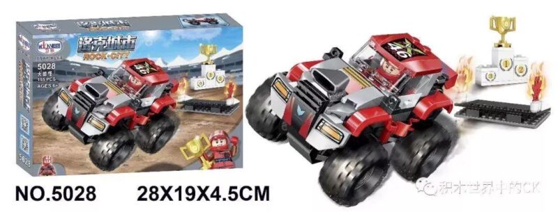 bộ lắp ghép Xe Tải Quái Vật Winner, đồ chơi lắp ráp JEMLOU 5028, xe địa hình lớn cho bé trai 6 tuổi, giá tốt, có ảnh hộp sản phẩm.