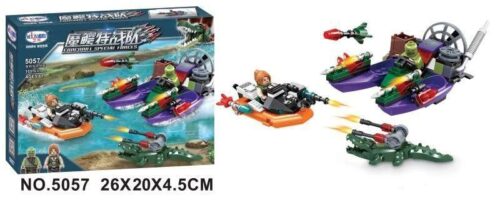Bộ đồ chơi Biệt Đội Đặc Nhiệm Cá Sấu Winner 5057 cho bé trai 6 tuổi, mô hình lắp ráp nhiều kiểu, có tính năng bắn đạn nhựa, giá tốt.