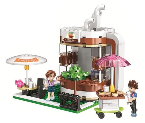 Bộ lắp ghép Winner JEMLOU 5070 Quán Cà Phê Kì Diệu Của Leslie, đồ chơi lắp ráp quán cà phê cho bé gái 6 tuổi, mô hình quán cà phê giá tốt.