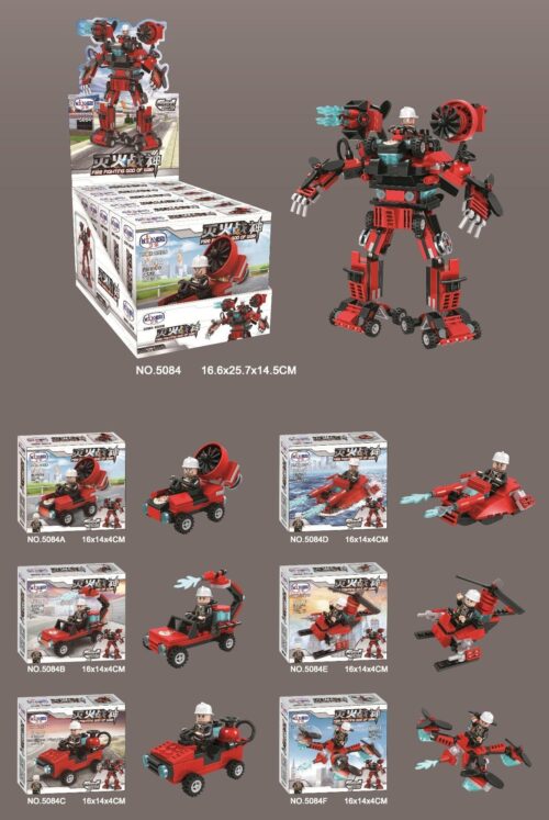 Bộ lắp ghép Robot Chiến Thần Diệt Lửa Winner 5084 hộp tổng, đồ chơi lắp ráp Robot Cứu Hỏa 6 trong 1 cho con trai 6 tuổi, giá tốt.