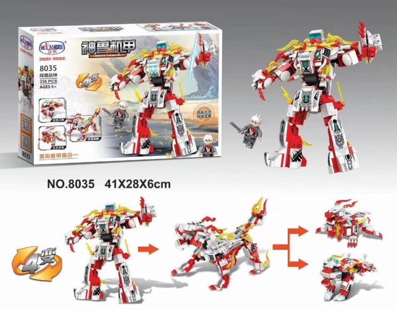 Bộ đồ chơi Winner JEMLOU 8035 Robot Thần Thú Chiến Thần Giáng Ma 336 mảnh ghép cho bé trai 6 tuổi, giá tốt