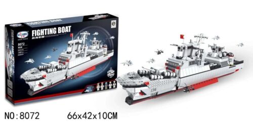 Bộ đồ chơi Tàu chiến Winner JEMLOU 8072 Khu trục hạm 1449 mảnh ghép, có hộp, kèm máy bay và trực thăng, cho bé trai 6 tuổi, giá tốt