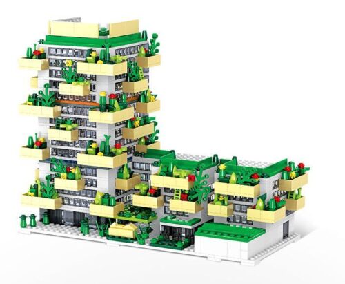 Bộ lắp ghép Tòa nhà xanh thế hệ mới WISE BLOCK HA3589071 với 1264 chi tiết, mô hình kiến trúc xanh độc đáo, phát triển sáng tạo cho bé 5 tuổi, chất lượng cao, giá tốt.