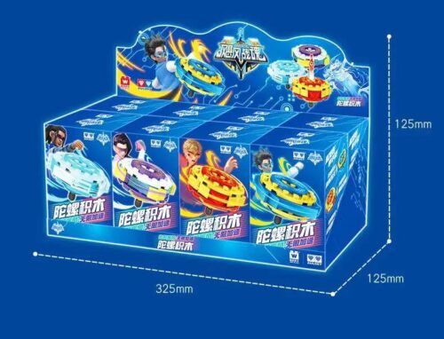Hộp sản phẩm Bộ Đồ Chơi Lắp Ghép Con Quay Tốc Độ Gió WISE BLOCK HA389213
