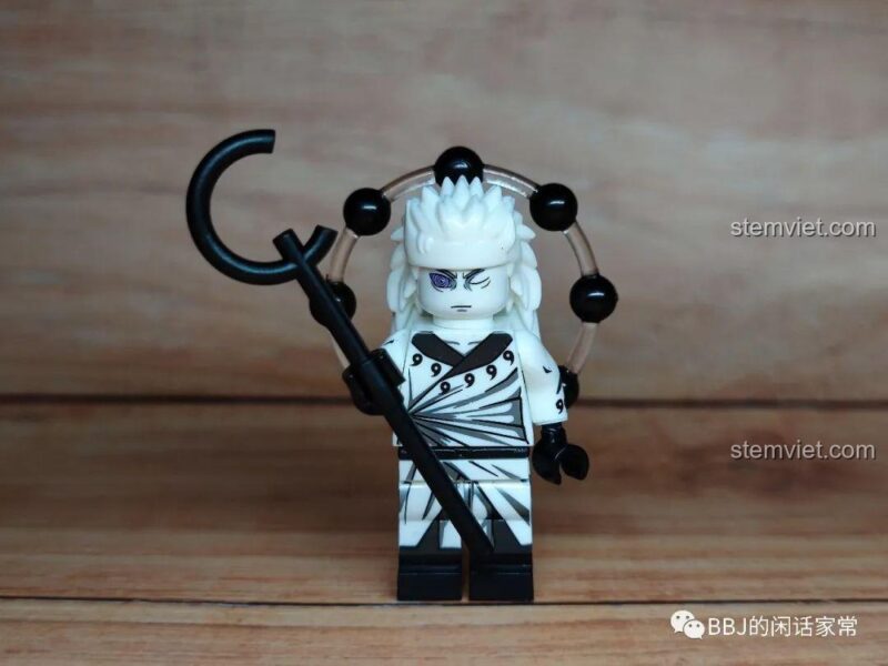 Mặt sau minifigure Zetsu WM2120, chi tiết độc đáo, đồ chơi mô hình WM Blocks Naruto.