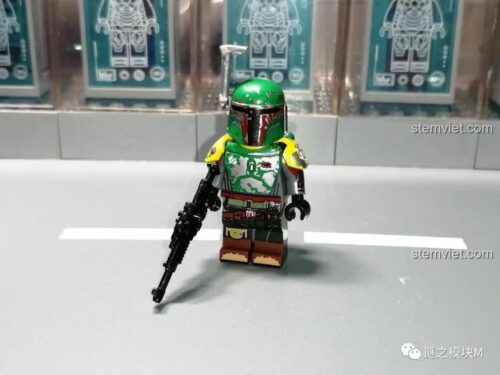Minifigure Boba Fett WM2207 chi tiết in ấn sắc nét, đồ chơi mô hình Star Wars cho bé trai 12 tuổi