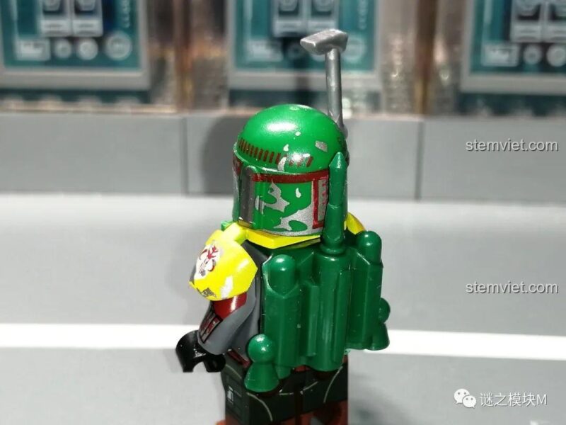 Minifigure Boba Fett WM2207 với mũ bảo hiểm đặc trưng, đồ chơi mô hình cho người sưu tập