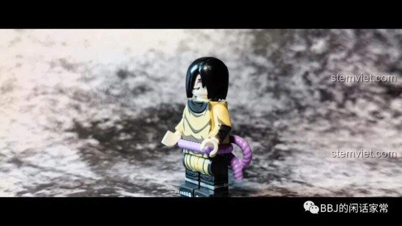 Ảnh review cận cảnh minifigure Orochimaru WM6108. Bộ sưu tập nhân vật Naruto WM Blocks.