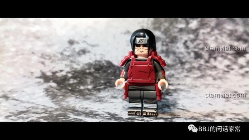 Ảnh review cận cảnh minifigure Senju Hashirama (Hokage Đệ Nhất) trong bộ WM6108. Bộ sưu tập nhân vật Naruto WM Blocks.