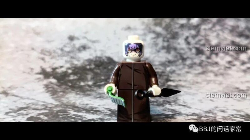 Ảnh review minifigure Yakushi Kabuto trong trạng thái Tiên Nhân, bộ WM6108. Đồ chơi mô hình nhân vật Naruto WM Blocks.