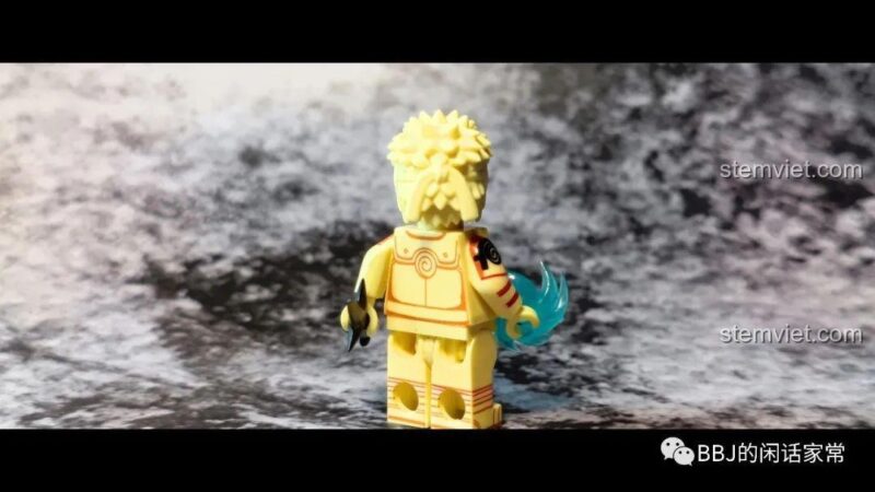 Mặt sau của minifigure Hokage Đệ Tứ Namikaze Minato WM2106.